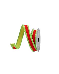 Red and Lime Scrooge Trim, 1"
