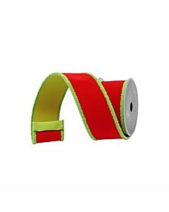 Red and Lime Scrooge Trim, 2.5"