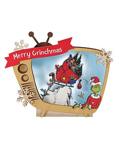 Grinch TV Table Decor