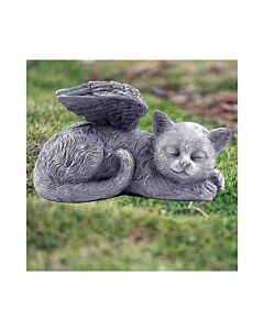 The Angel Cat figurine features a peacefully sleeping cat with delicate angel wings, radiating serenity and comfort. This heartwarming design serves as a gentle tribute to beloved pets.