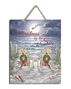 Christmas by the Sea Sign