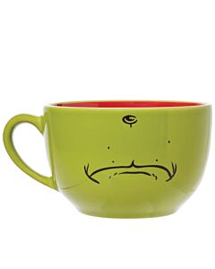 The Grinch Latte Mug showcases the Grinch’s unmistakable frown against a bold green backdrop, adding holiday mischief to every sip. A playful nod to Dr. Seuss’s classic tale, this mug makes coffee breaks delightfully grumpy.