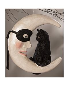 Hallow's Eve Cat On Moon