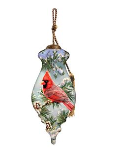 Snowy Pine Cardinal