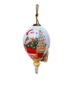 Santa's Beach Tree Ornament