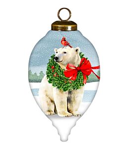Peace on Earth Polar Bear Ornament