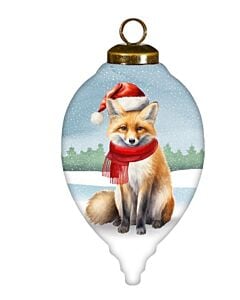 Warm Winter Wishes Fox Ornament