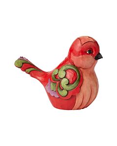 In Fine Feather - Red Floral Bird