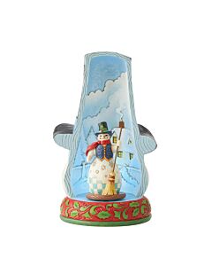 Lighted Snowman in Hat