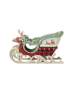 One Deer Open Sleigh
