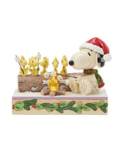 Make creative web page Alt texts for these images of these collectibles, do not include dimensions:

The Lighted Campfire Companions figurine image on this page:
https://www.citylightscollectibles.com/jim-shore-heartwood-creek-6017235-lighted-campfire-