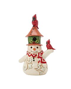 Mini Snowman w/ Birdhouse Top Hat