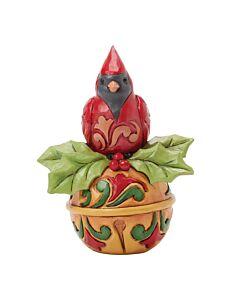 Mini Cardinal On A Round Bell