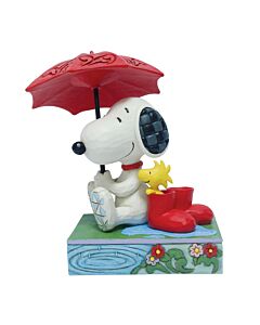 Snoopy Holding an Umbrella
