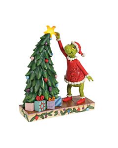 Lighted Grinch Pulling Star