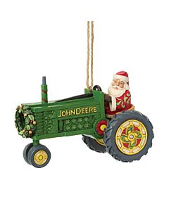 Santa in John Deere Tractor