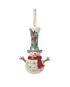 Snowman with Tall Top Hat