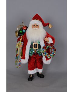 Wreath with Beads Santa