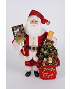 Lighted "Season to Wine" Santa