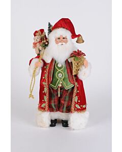 Lighted Traditional Tartan Santa