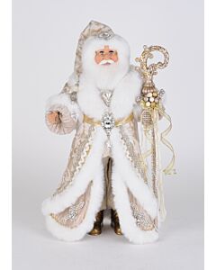 Lighted Gold Royale Santa
