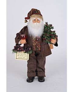 Lighted Wine Sommelier Santa
