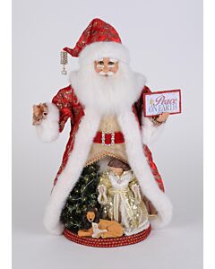 Lighted Peace on Earth Santa