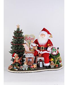 Lighted Believe in the Magic of Christmas Santa, Limited Edition