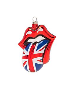 Rolling Stones Tongue with British Flag