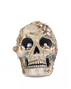Tabletop Jewel Encrusted Skull