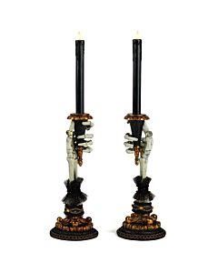 Skeleton Hand Candle Holders, Set of 2