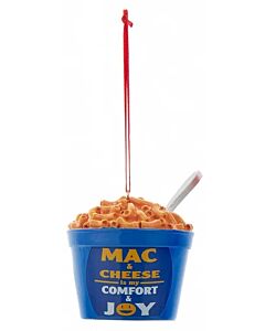 Blue Bowl of Mac and Cheese