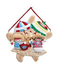 Snowman Beach Family of 2