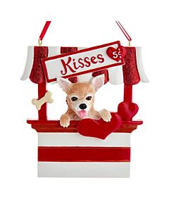 Chihuahua in Kissing Booth Ornament
