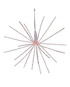 12" 3D Starburst with Red Fairy Lights