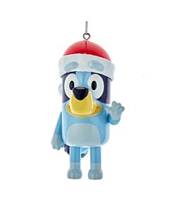 Bluey with Santa Hat Ornament