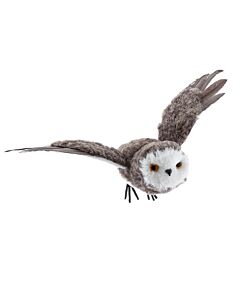 12.5 " Brown Flying Owl Ornament