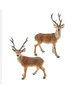 Standing Brown Deer, Set of 2