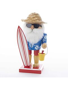 Surfer Santa Nutcracker