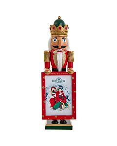 King Nutcracker Holding Picture Frame
