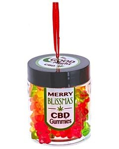 CBD "Merry Blissmas" Gummies Jar
