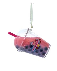 Pink Bubble Teacup Ornament
