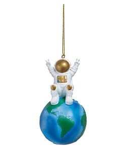 Astronaut with Earth Ornament