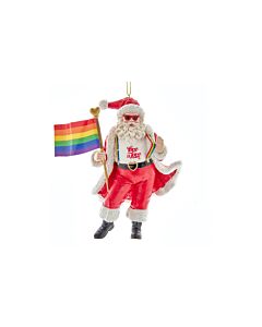 Pride "Love Is Love" Santa Ornament