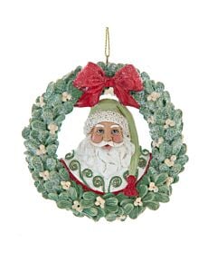 Mistletoe Wreath Santa