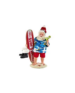 Beach Santa with Surfboard