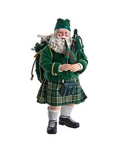 Fabriché Irish Bagpiper Santa