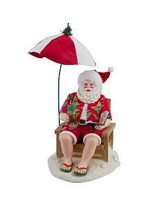 Beach Santa with Umbrella