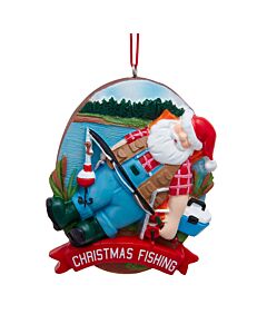 "Christmas Fishing" Santa