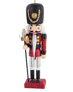 Silver, Red and Black Hollywood Nutcracker Ornament